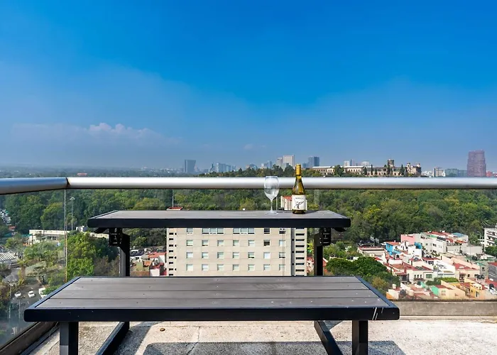 Departamento Con Mejores Vistas De La Ciudad En Condesa - Pool - Gym - Parking - Ac Apartment *