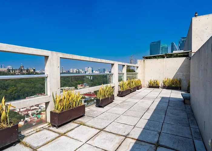 Departamento Con Mejores Vistas De La Ciudad En Condesa - Pool - Gym - Parking - Ac Apartment